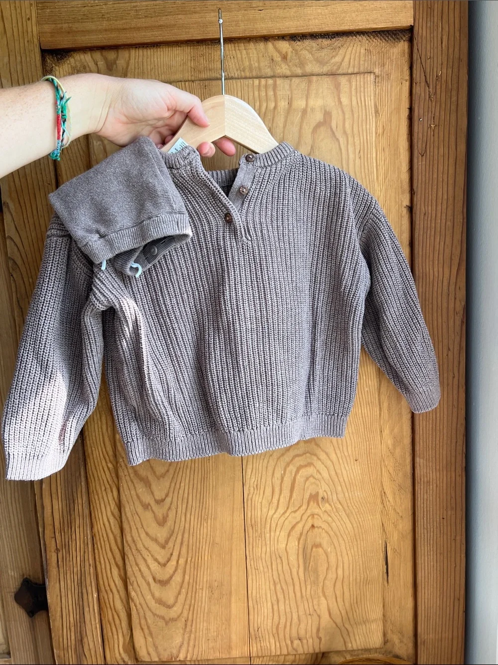 H&M | Brown Knit Sweater and Leggings Set 100% Cotton